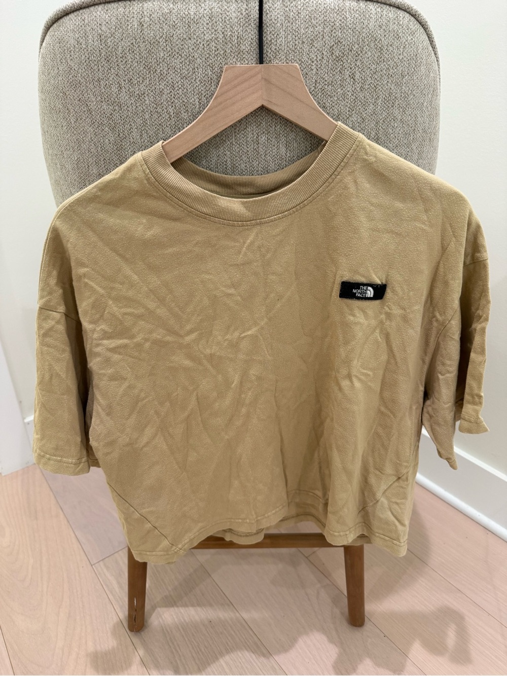 The North Face Women’s Tan Cropped Boxy T-Shirt Size Medium